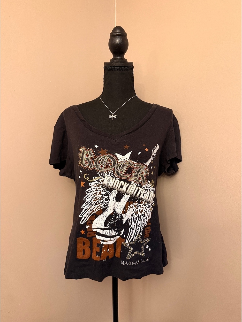 Big Bang Black Graphic Tee Large, Y2K grunge